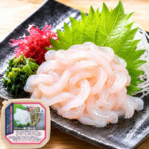 白えびお刺身（むき身）80g 冷凍品｜富山湾産の白えびを職人が一尾ずつ手むきしたお刺身