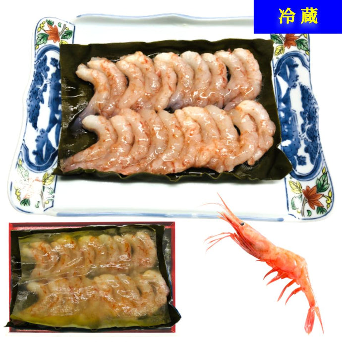 甘えび昆布締め［尻尾なし］【冷蔵品】